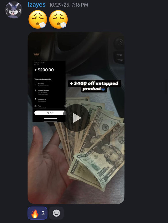 Customer testimonial screenshot